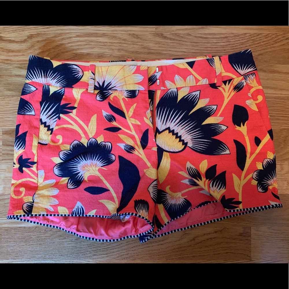 J Crew Hibiscus Floral Shorts